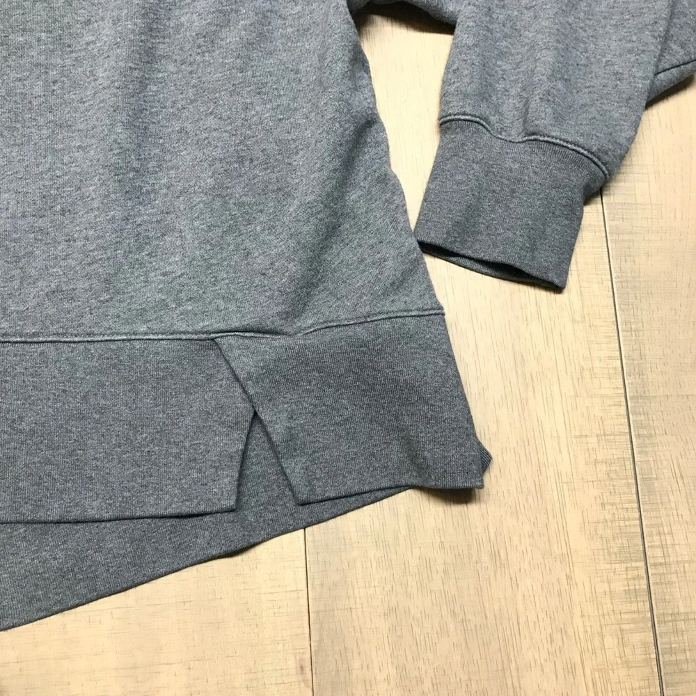 Nike Hoodie Womens Plus Size 1X Gray Pullover Hooded Cotton Blend Gym Run Casual